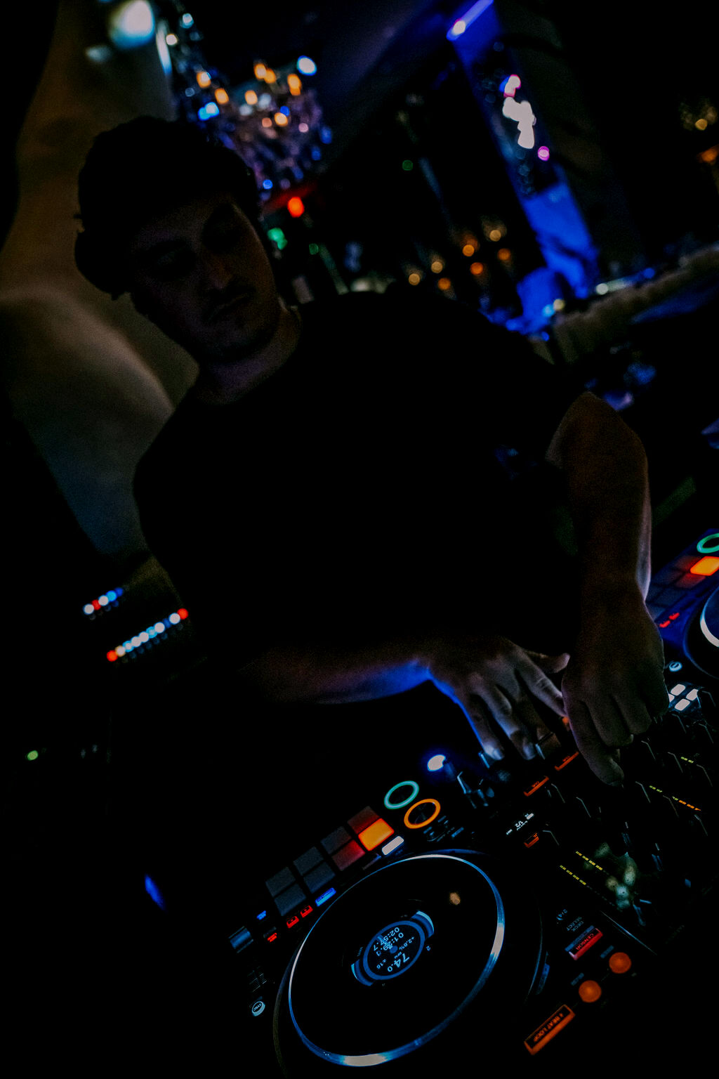 OTEO performing behind the decks